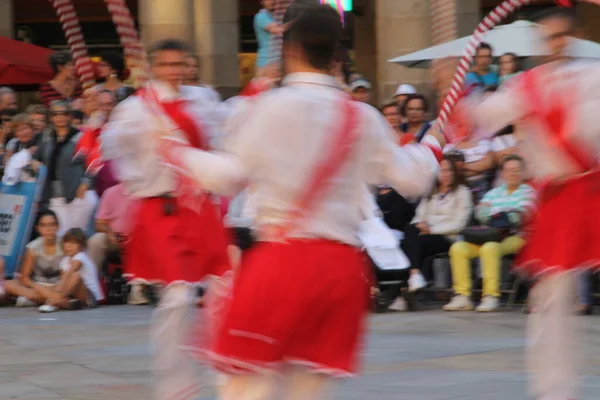Danza Tradicional Vasca Festival Folclórico — Foto de Stock