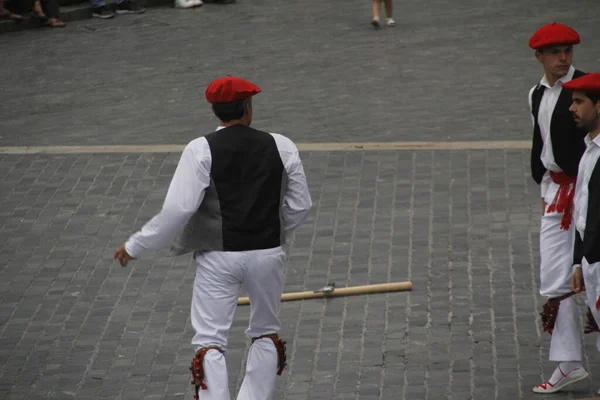 Traditional Basque Dance Folk Festival — Stock Photo, Image