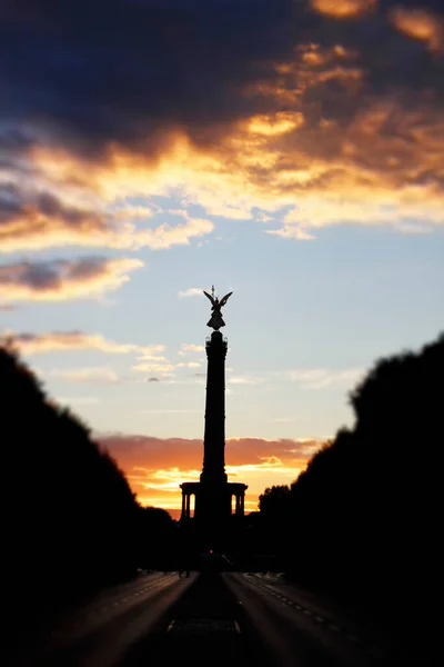 Victory Column Berlin Dusk — Stock Photo, Image