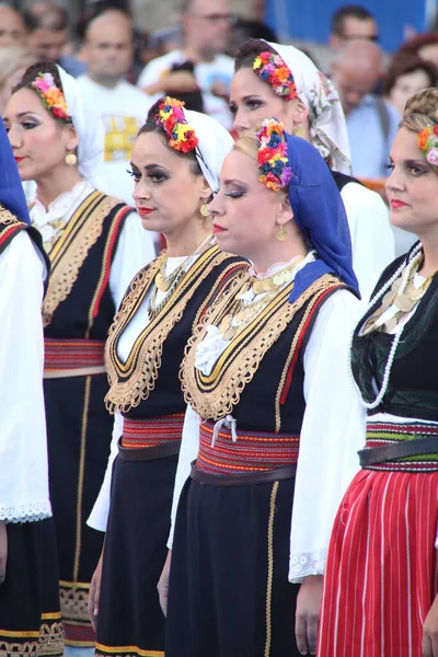 Danza Popular Serbia Festival Callejero —  Fotos de Stock