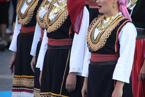 Serbian Folk Dance Street Festival — Stock Photo, Image