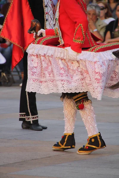 Έκθεση Λαϊκού Χορού Των Βάσκων Φεστιβάλ Δρόμου — Φωτογραφία Αρχείου