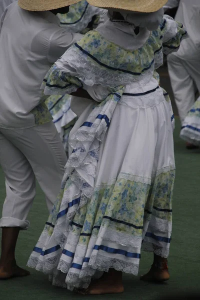 Volksdans Uit Colombia Een Straatfestival — Stockfoto