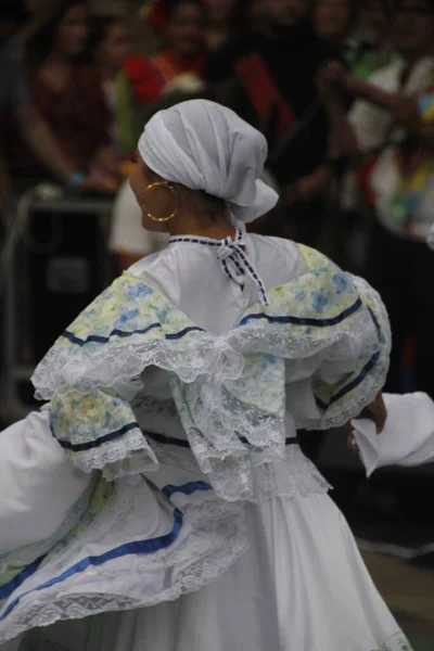 Dança Popular Colômbia Festival Rua — Fotografia de Stock