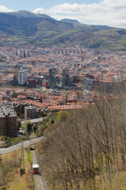 Artxanda dağına giden kablo araba