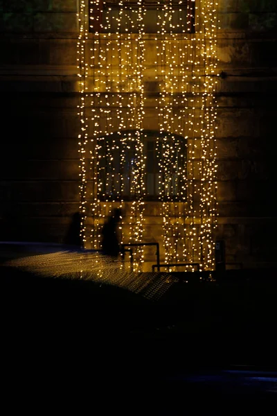 Światła Świąteczne Ulicy — Zdjęcie stockowe