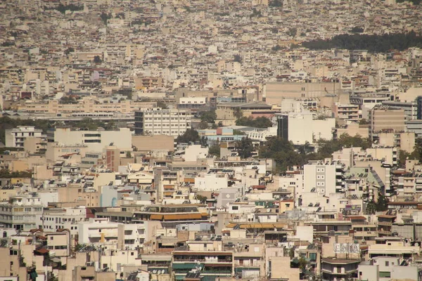 Άποψη Της Αθήνας Από Την Ακρόπολη — Φωτογραφία Αρχείου