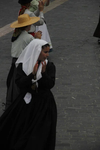 Danza Folclórica Portuguesa Calle — Foto de Stock