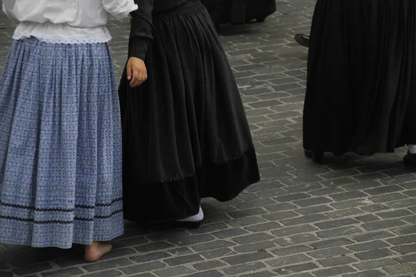 Portugalský Lidový Tanec Ulici — Stock fotografie