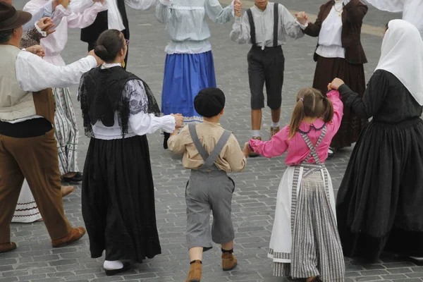 Danse Folklorique Portugaise Dans Rue — Photo