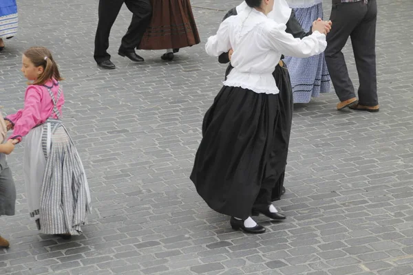 Portugalský Lidový Tanec Ulici — Stock fotografie