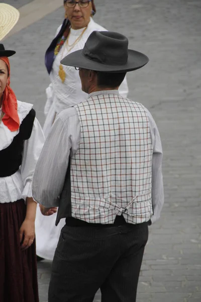 Danza Folclórica Portuguesa Calle —  Fotos de Stock