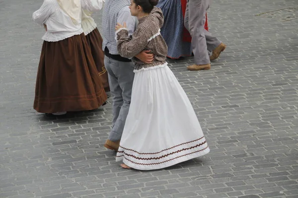 Portugisiska Folkdans Gatan — Stockfoto