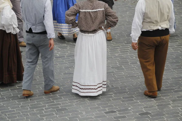 Portugiesischer Volkstanz Auf Der Straße — Stockfoto