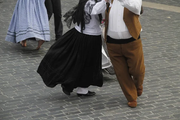 Portugalski Taniec Ludowy Ulicy — Zdjęcie stockowe