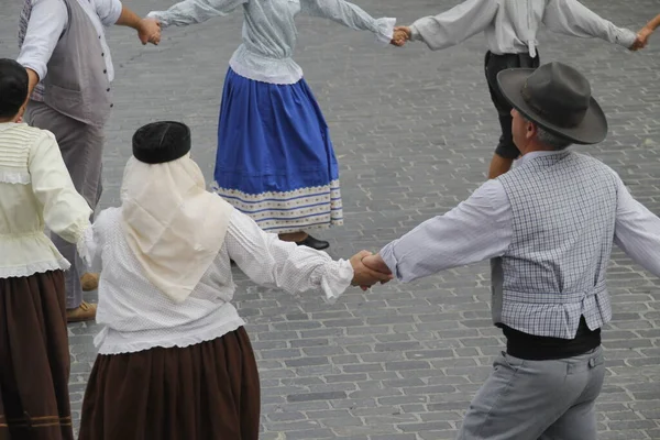 Portugalský Lidový Tanec Ulici — Stock fotografie