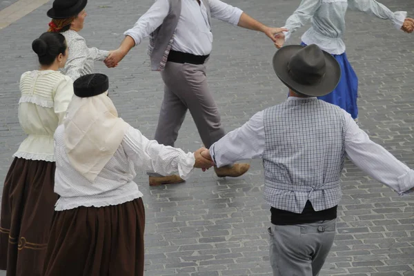 Portugalský Lidový Tanec Ulici — Stock fotografie