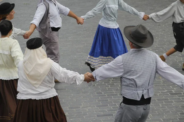 Danza Folclórica Portuguesa Calle —  Fotos de Stock