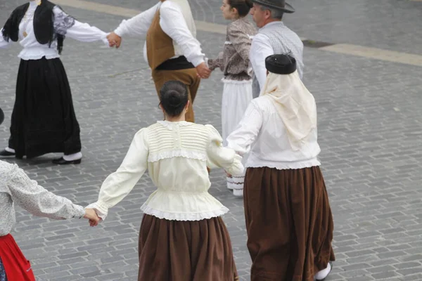 Portugalský Lidový Tanec Ulici — Stock fotografie