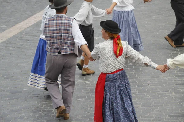 Португальский Народный Танец Улице — стоковое фото
