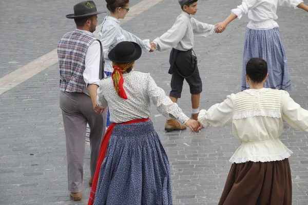 Dança Folclórica Portuguesa Rua — Fotografia de Stock