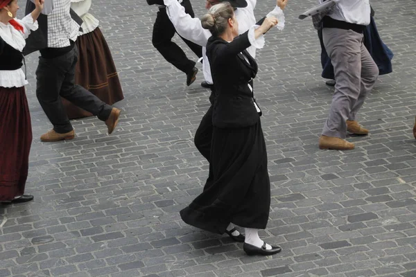 Portugisiska Folkdans Gatan — Stockfoto