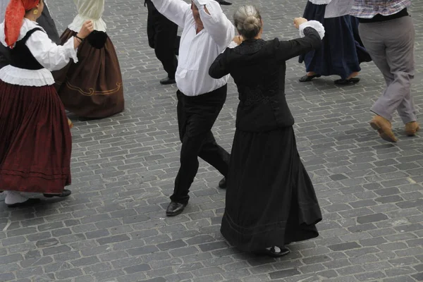 Portugalský Lidový Tanec Ulici — Stock fotografie