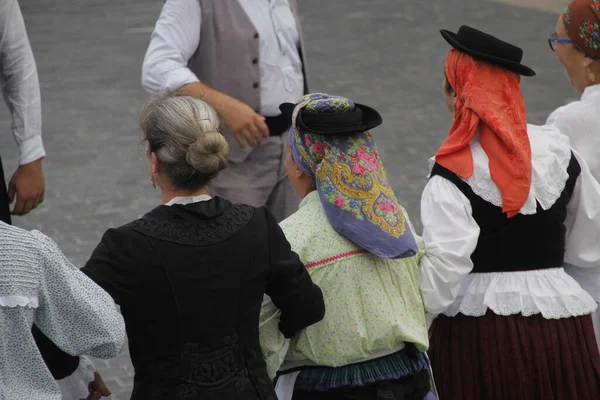 Danza Folclórica Portuguesa Calle —  Fotos de Stock