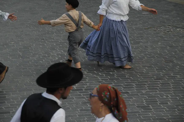 Portugál Néptánc Utcán — Stock Fotó