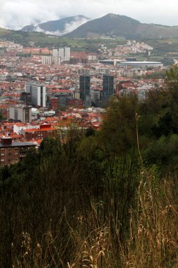 Bilbao şehrindeki şehir manzarası