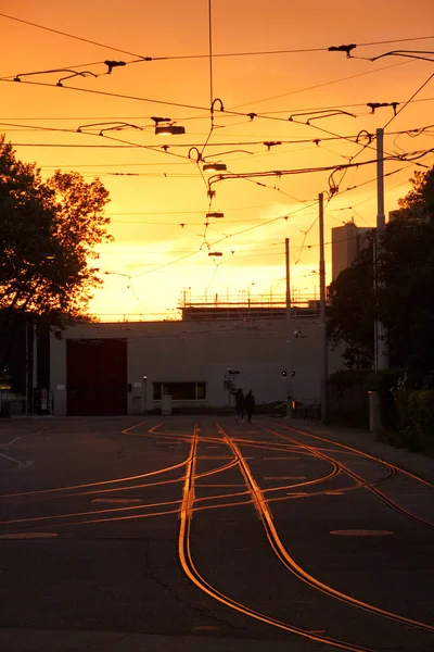 Ferrovia Cidade — Fotografia de Stock