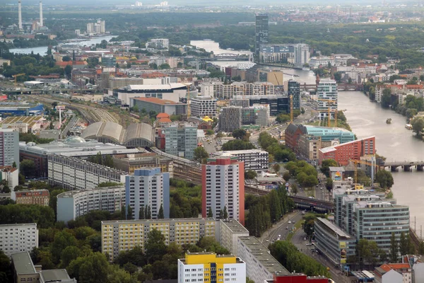 Letecký Pohled Centrum Berlína — Stock fotografie