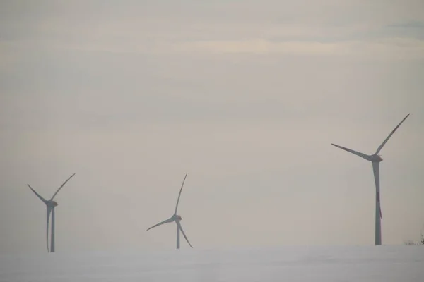 Windmühlen Auf Dem Land — Stockfoto