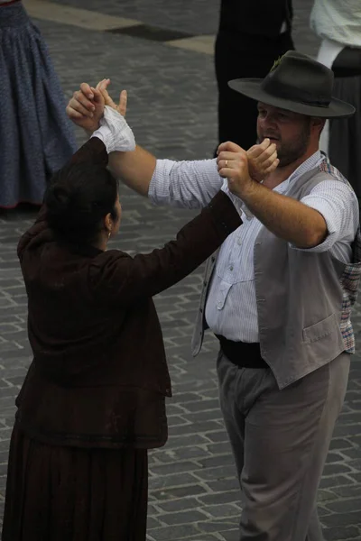 Portugiesisches Tanzfestival Freien — Stockfoto