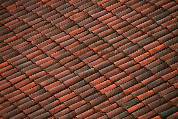Dach Aus Ziegeln Einem Haus — Stockfoto