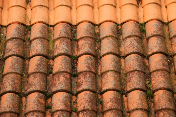 Techo Baldosas Una Casa — Foto de Stock