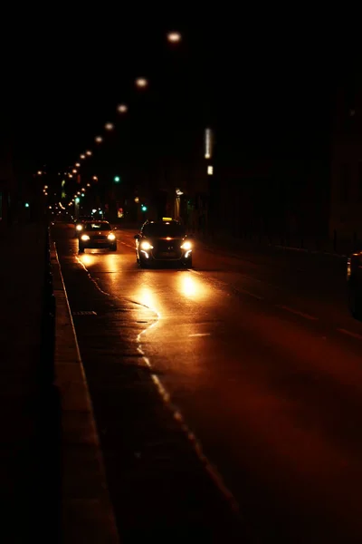 Tráfico Una Carretera Urbana — Foto de Stock