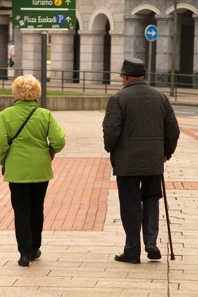 Ageing People City — Stock Photo, Image