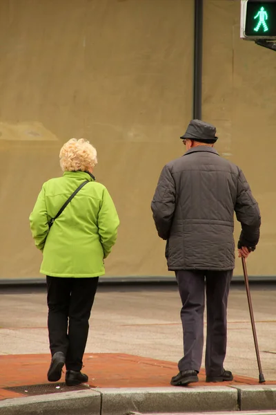 Åldrande Människor Staden — Stockfoto