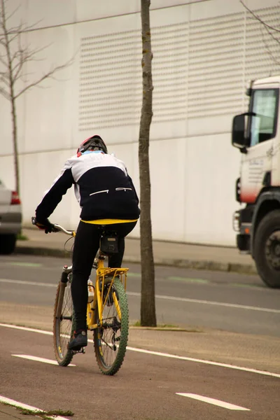 Radfahren Einer Städtischen Umgebung — Stockfoto