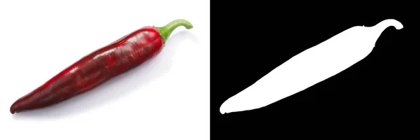 Sandia 智利胡椒 成熟的红色 顶部视图 辣椒辣椒 Numex 新墨西哥荚型 — 图库照片
