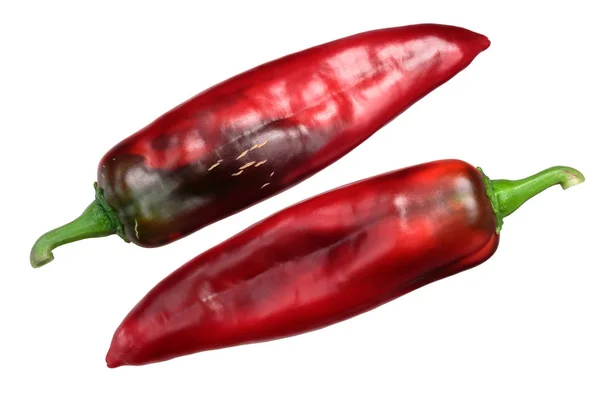 Hatch Chili Peper Rijpen Met Strepen Type Van New Mexicaanse — Stockfoto