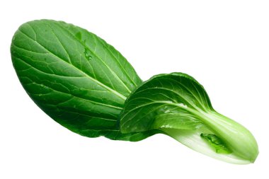 Baby bok choy, pak choi or pok choi, a Chinese chard (Brassica rapa subsp. chinensis), top view clipart