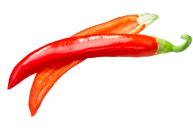 Budai Csipos kırmızı biber Macar biber, Olgun split pod