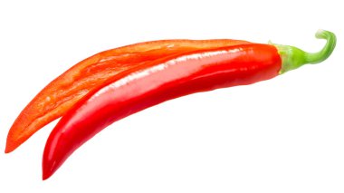 Budai Csipos kırmızı biber Macar biber, Olgun split pod