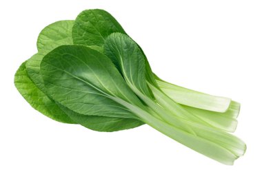 Bok choy, pak choi or pok choi, a Chinese chard (Brassica rapa subsp. chinensis), top view clipart