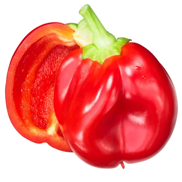 Poivre Gogosari Héritage Roumain Côtelé Capsicum Annuum Fruit Pod Mûr — Photo