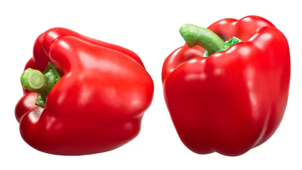 California Wonder Sweet Bell Pepper Capsicum Annuum Red Whole Pods — Stock Photo, Image