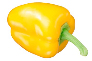 Altın California Wonder tatlı biber (Capsicum annuum), Bütün pod, üstten görünüm