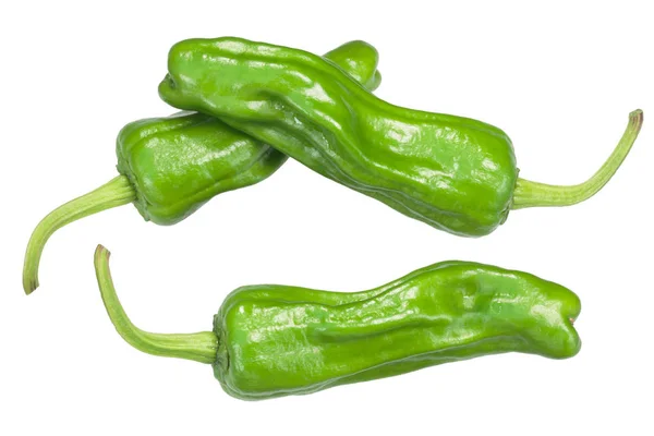 Pimientos Para Decapado Freír Capsicum Annuum Vista Superior —  Fotos de Stock